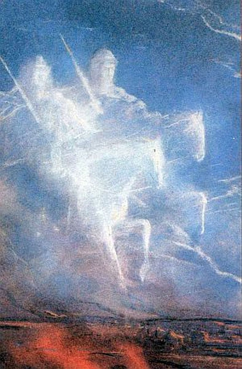 "Видение Бориса и Глеба", И.С.Глазунов, 1980г.