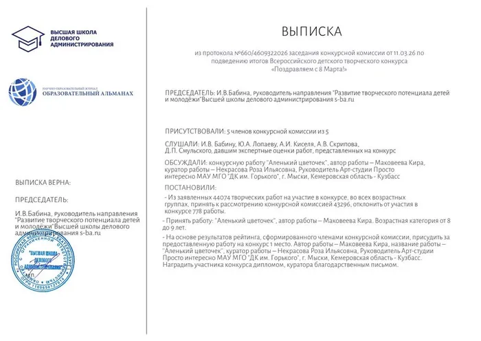 Маковеева Кира_Выписка